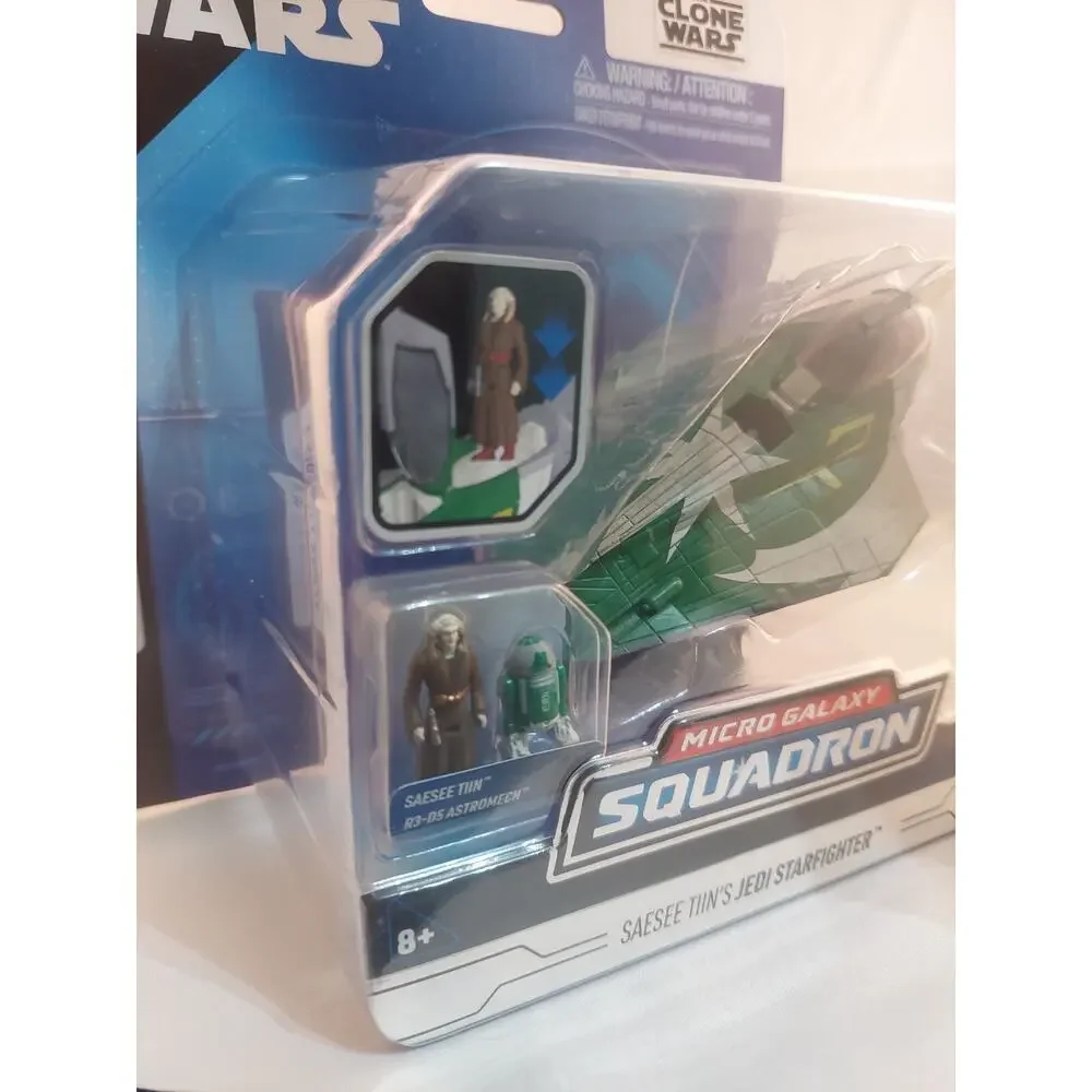 Star Wars Micro Galaxy Squadron Series 7 Saesee Tiin’s Jedi Starfighter New Nice